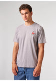 Antwrp Boxing Pigeon Logo T-Shirt Lichtgrijs - detail 2