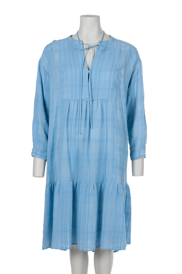 120% Lino - Jurk - Blauw