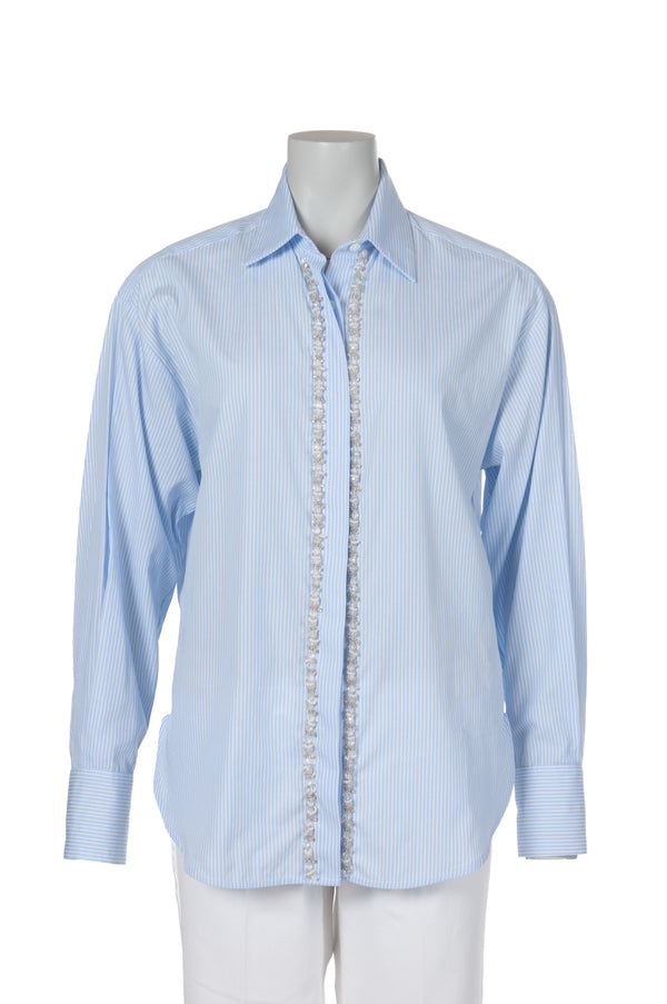 Ermanno Scervino - Blouse - Lichtblauw
