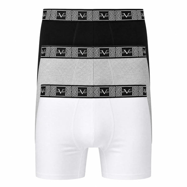 19V69 Italia - 3 pack - Boxershorts - Zwart/Wit/Grijs