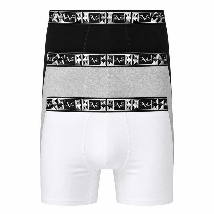 V1969 - 3 pack - Boxershorts - Zwart/Wit/Grijs