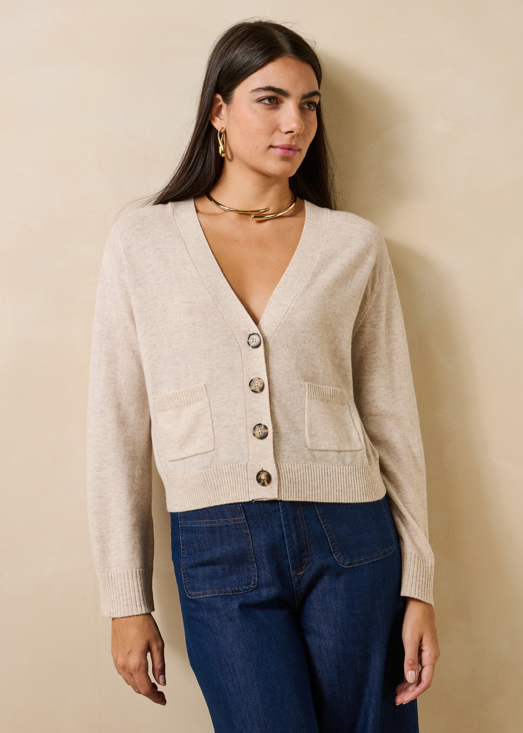La Fée Maraboutée cardigan ecru Gemana
