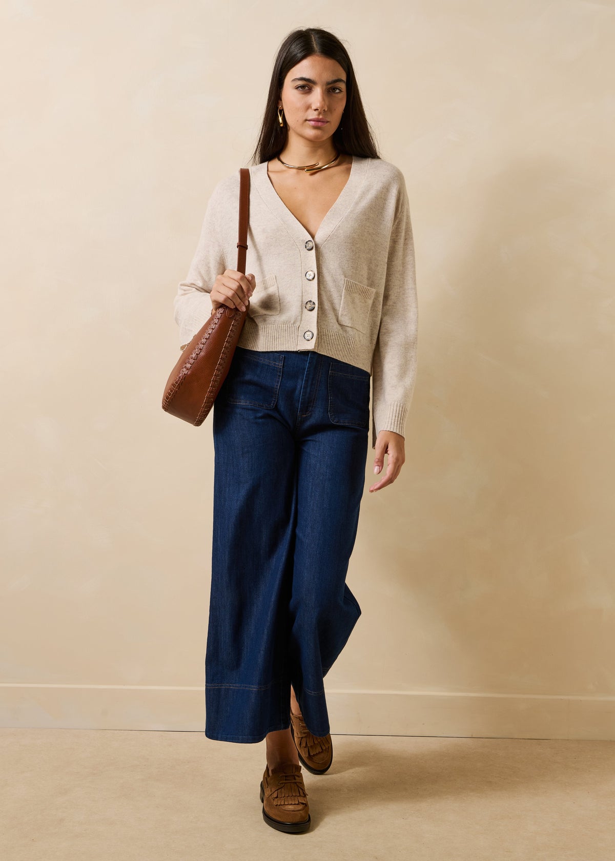 La Fée Maraboutée cardigan ecru Gemana