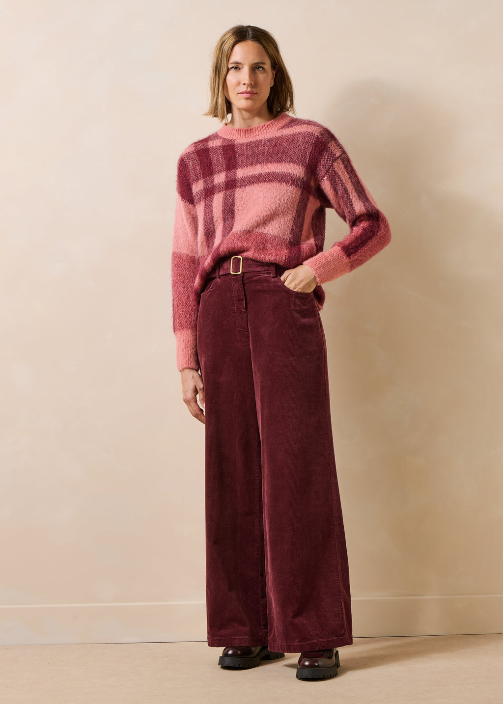 La Fée Maraboutée broek bordeaux Globus