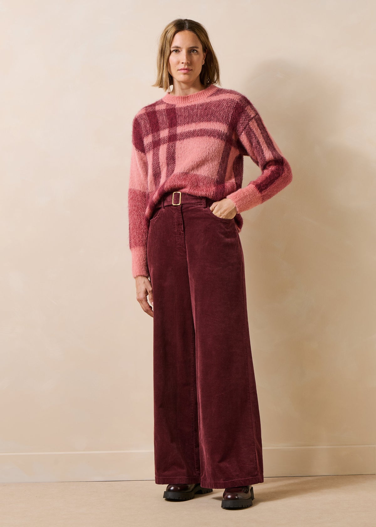 La Fée Maraboutée broek bordeaux Globus