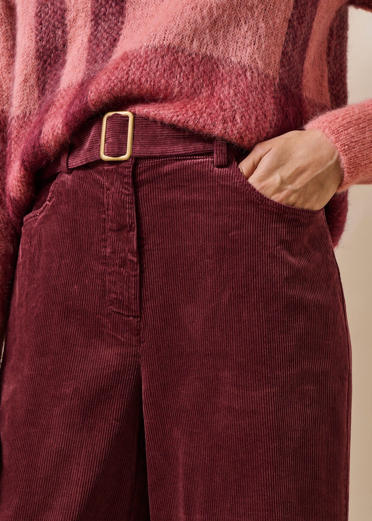 La Fée Maraboutée broek bordeaux Globus