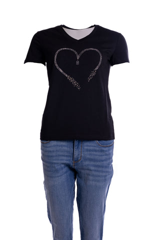 Fracomina - T-Shirt - Zwart
