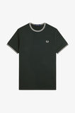 Fred Perry - T-Shirt - Donkergroen