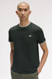 Fred Perry - T-Shirt - Donkergroen