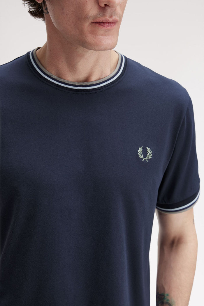 Fred Perry - T-Shirt - Blauw
