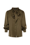 Fracomina FRA26H015 Blouse Groen - voorzijde