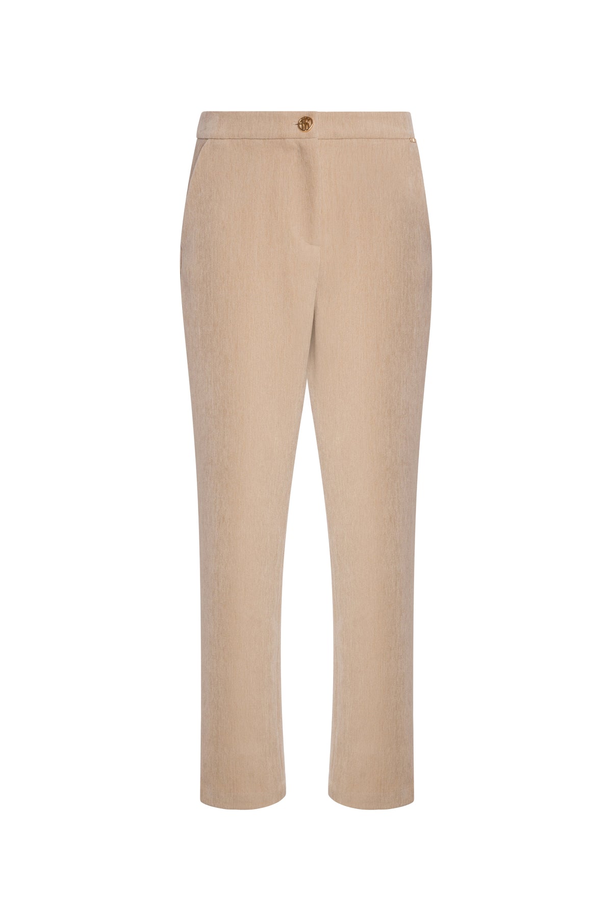 Fracomina broek beige - voorkant