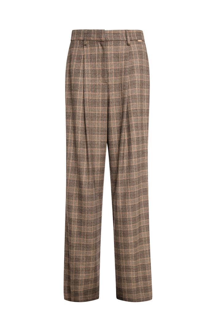 Fracomina FRA26H006 Broek Bruin - voorzijde