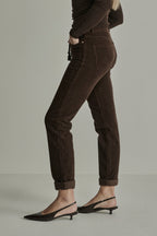 Para Mi - Broek - Bruin - PRM26W003 - Bobby Vintage Corduroy Deep Brown