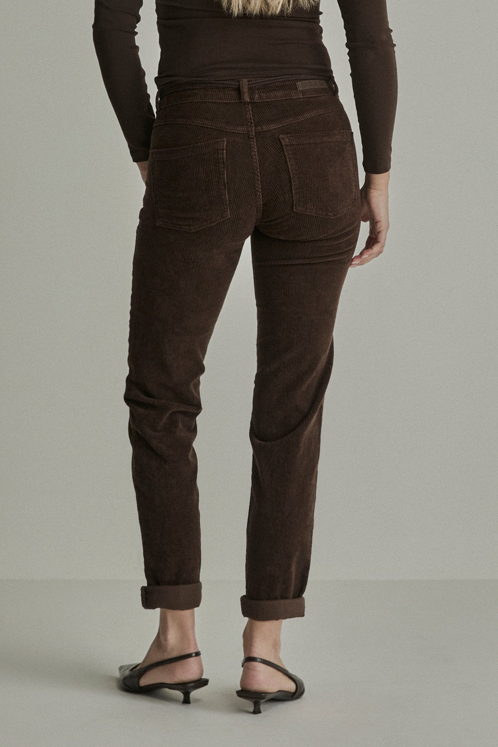 Para Mi - Broek - Bruin - PRM26W003 - Bobby Vintage Corduroy Deep Brown