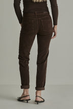 Para Mi - Broek - Bruin - PRM26W003 - Bobby Vintage Corduroy Deep Brown