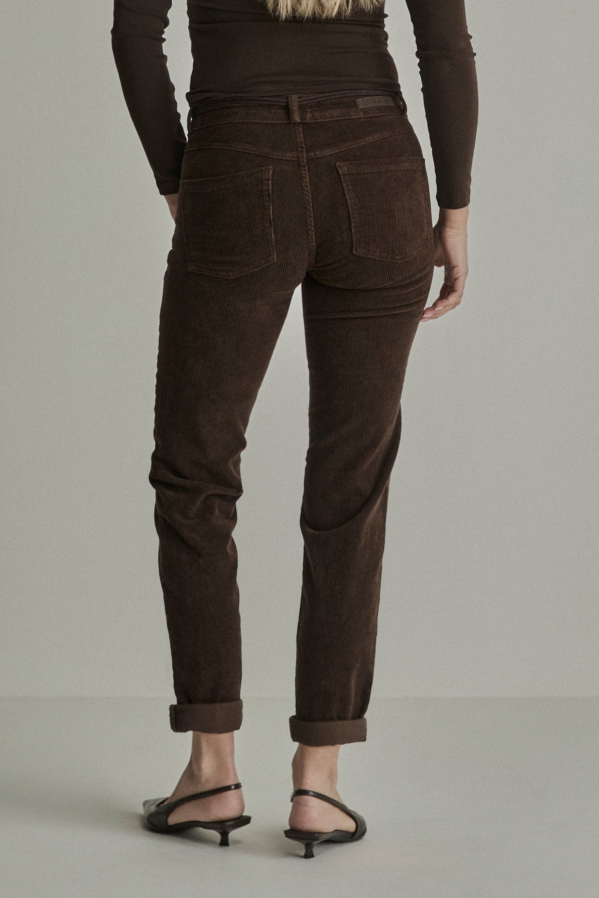 Para Mi - Broek - Bruin - PRM26W003 - Bobby Vintage Corduroy Deep Brown