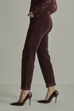 Para Mi - Broek - Bordeaux - PRM26W004 - Bobby Vintage Corduroy Burgundy Red