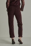Para Mi - Broek - Bordeaux - PRM26W004 - Bobby Vintage Corduroy Burgundy Red