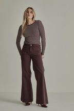 Para Mi - Broek - Bordeaux - PRM26W020 - Sharon Pocket Wonder Comfort Burgundy Red