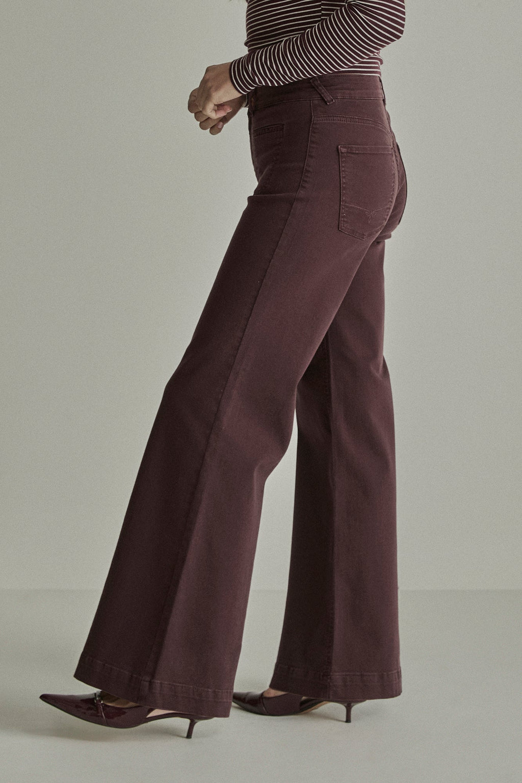 Para Mi - Broek - Bordeaux - PRM26W020 - Sharon Pocket Wonder Comfort Burgundy Red