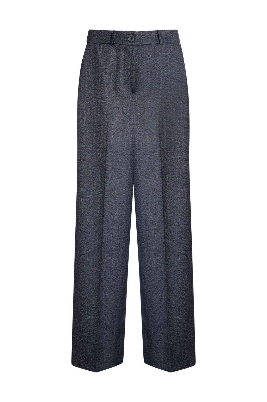 Fracomina palazzobroek blauw - voorkant