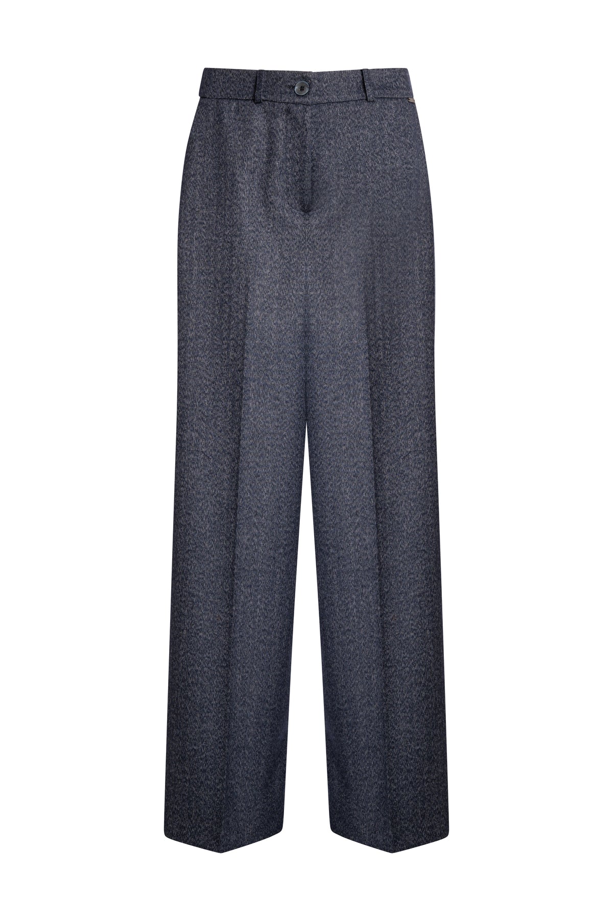 Fracomina palazzobroek blauw - voorkant