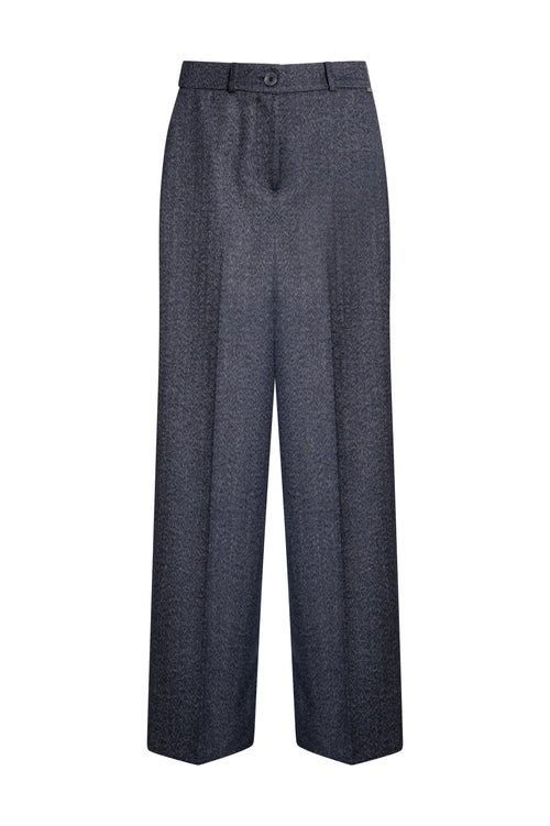 Fracomina palazzobroek blauw - voorkant