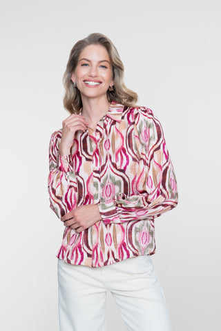 Geisha - Blouse - Beige/Roze