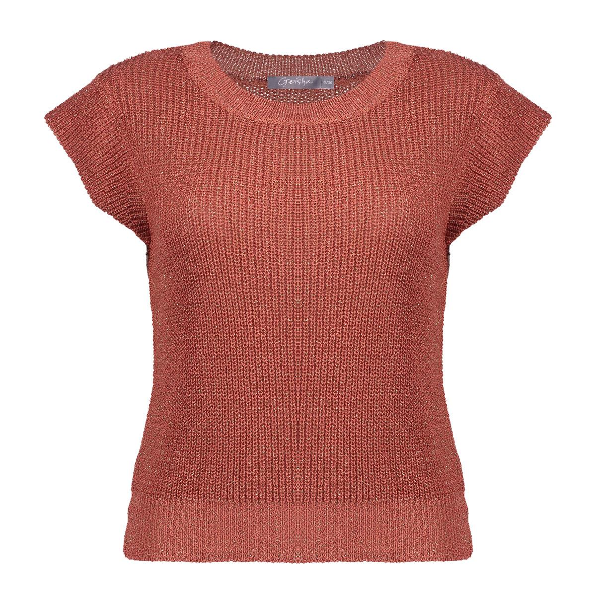 Geisha pull orange pour femme