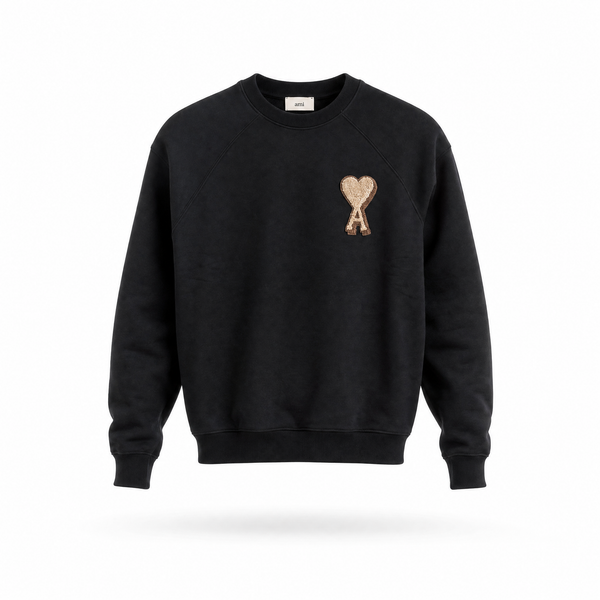 Ami Paris - Sweaters - Zwart (oversized model)