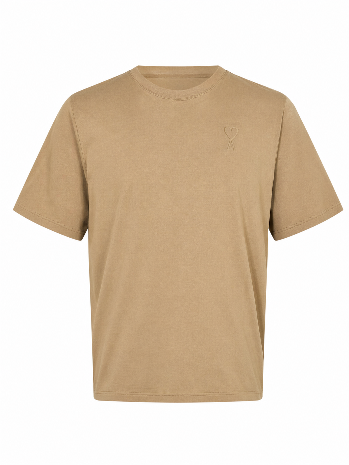 Ami Paris - T-shirt - Camel (modèle oversize)