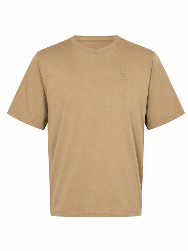 Ami Paris - T-Shirt - Camel (oversized model)