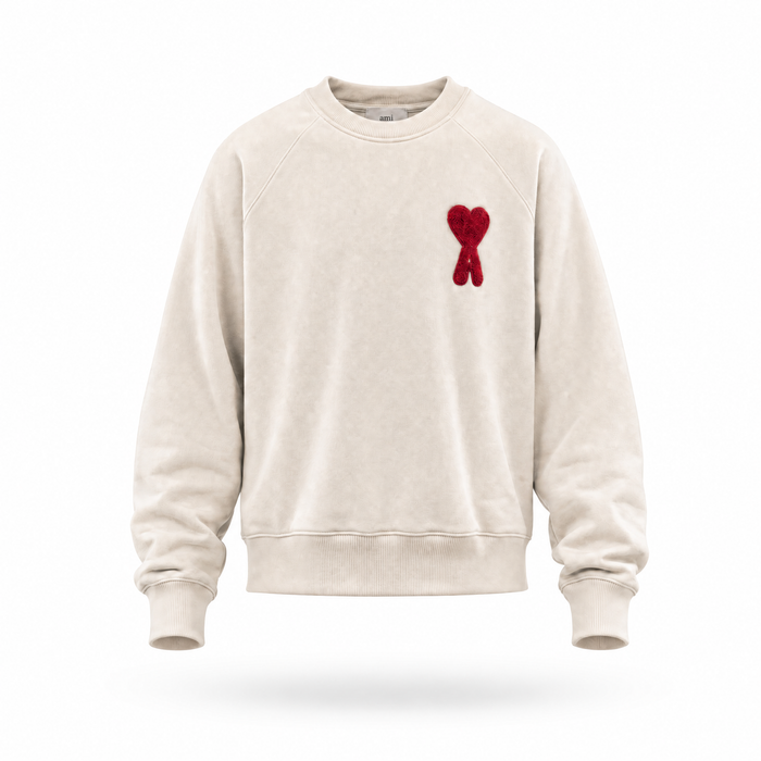Ami Paris - Sweaters - Ecru (valt kort)