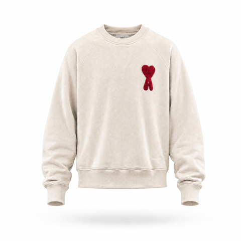 Ami Paris - Sweaters - Ecru (valt kort)