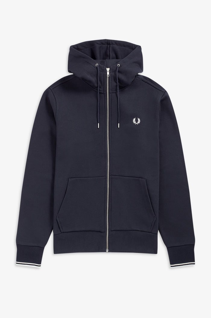 Fred Perry - Cardigan Met Kap - Donkerblauw