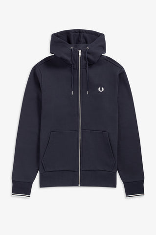 Fred Perry - Cardigan Met Kap - Donkerblauw