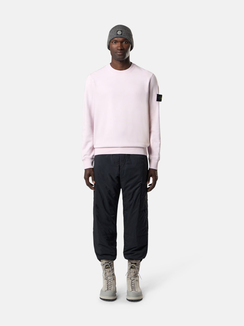 Stone Island sweater roze heren