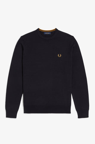 Fred Perry - Trui Ronde Hals - Donkerblauw