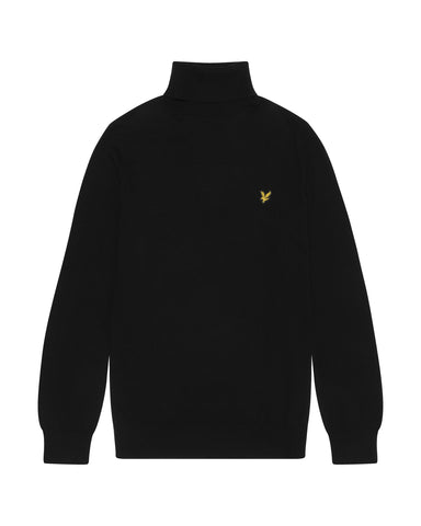 Lyle & Scott - Trui Rolkraag - Zwart