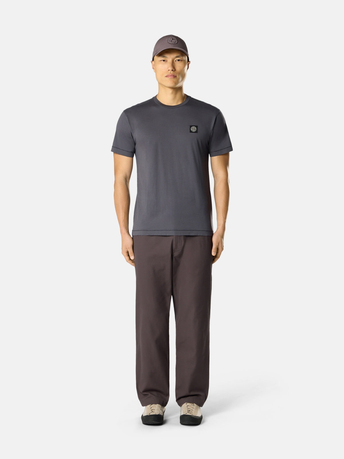 Stone Island T-shirt blauwgrijs heren