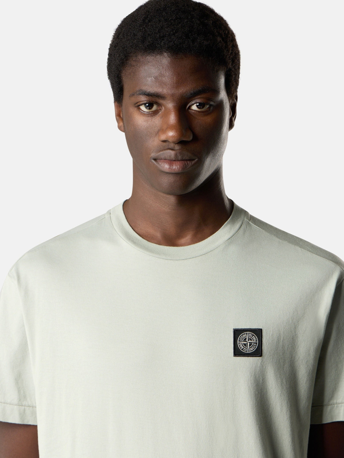 Stone Island T-shirt saliegroen heren