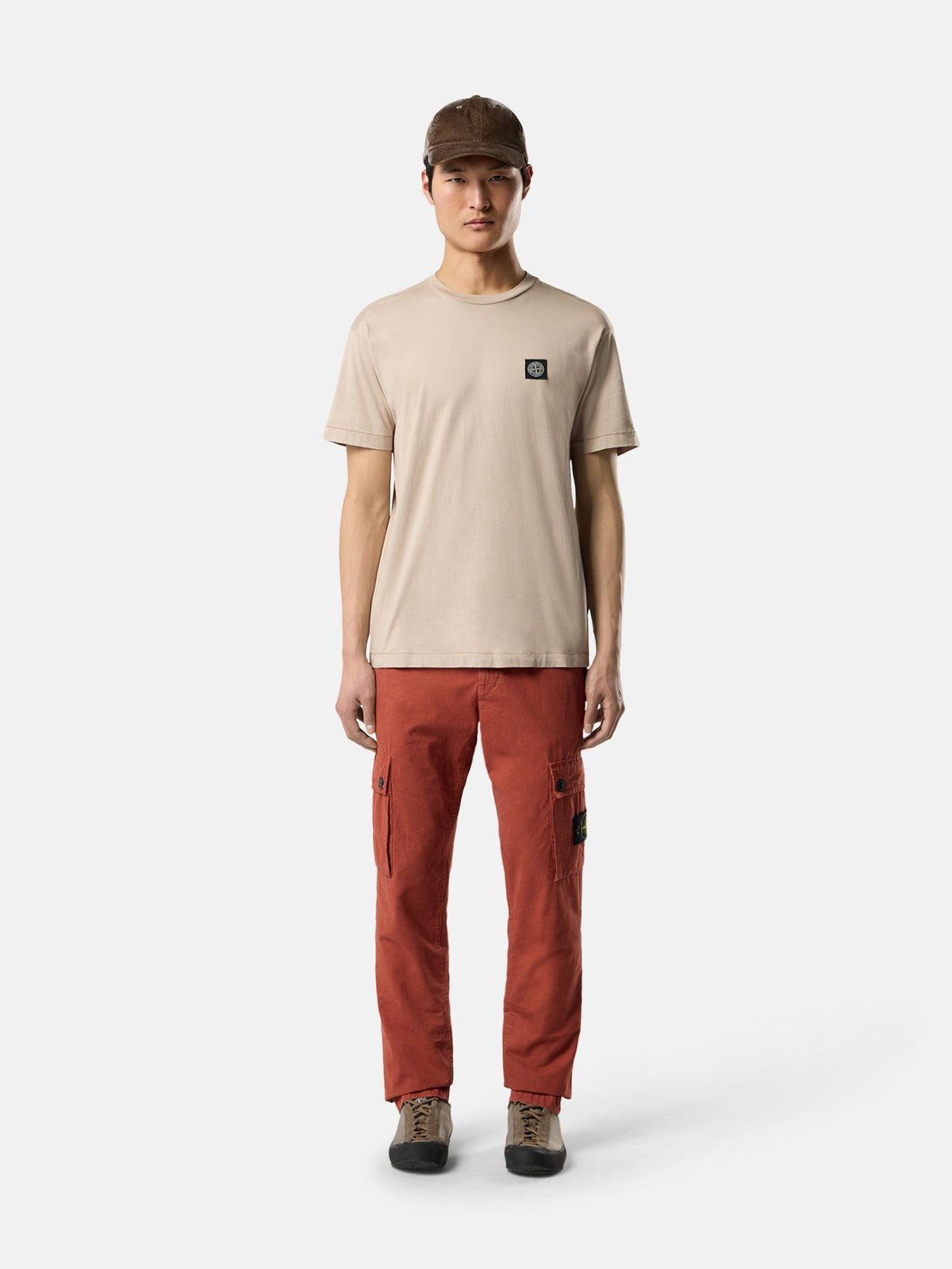 Stone Island T-shirt zandkleur heren