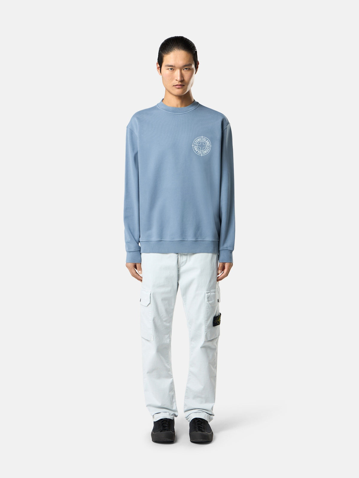 Stone Island sweater grijsblauw heren