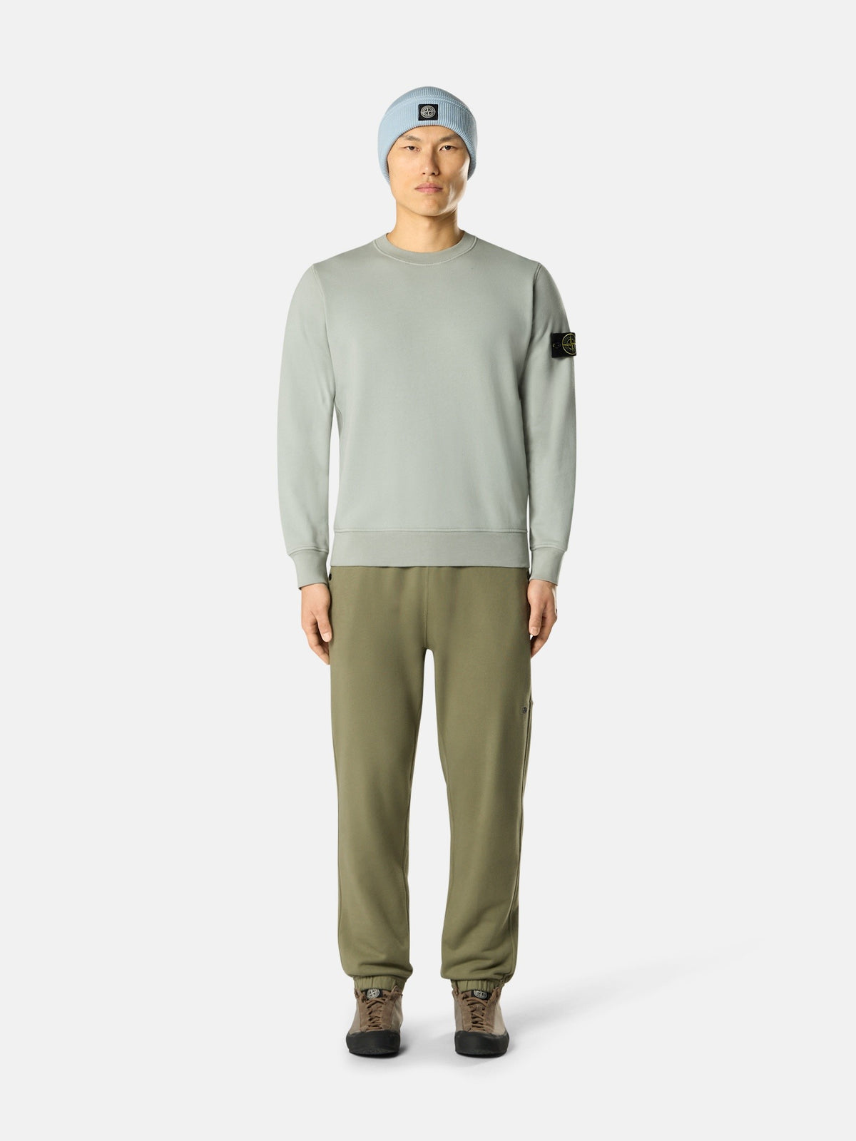 Stone Island sweater saliegroen heren