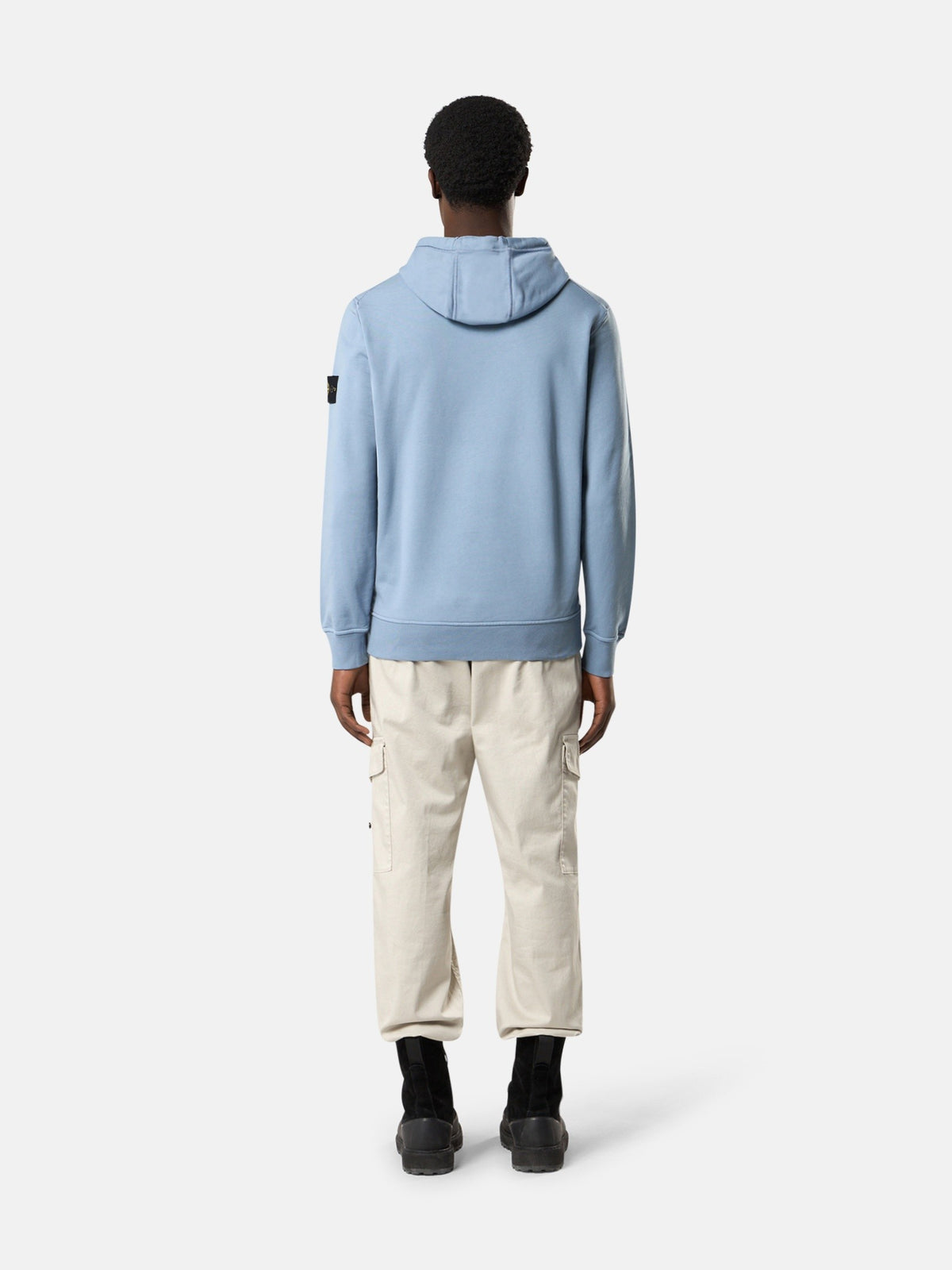 Stone Island hoodie grijsblauw heren