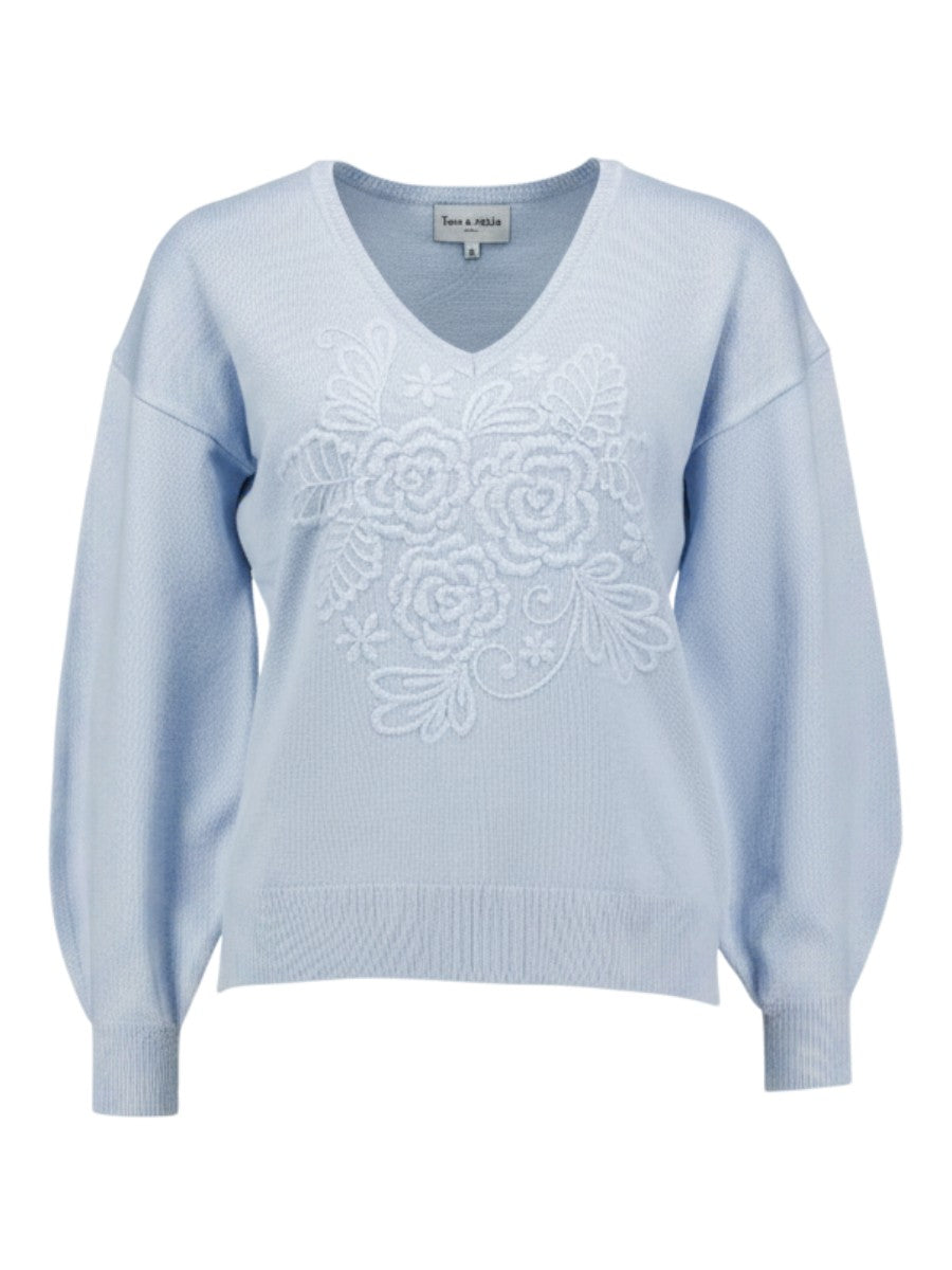 Leo & Ugo pull bleu pour femme