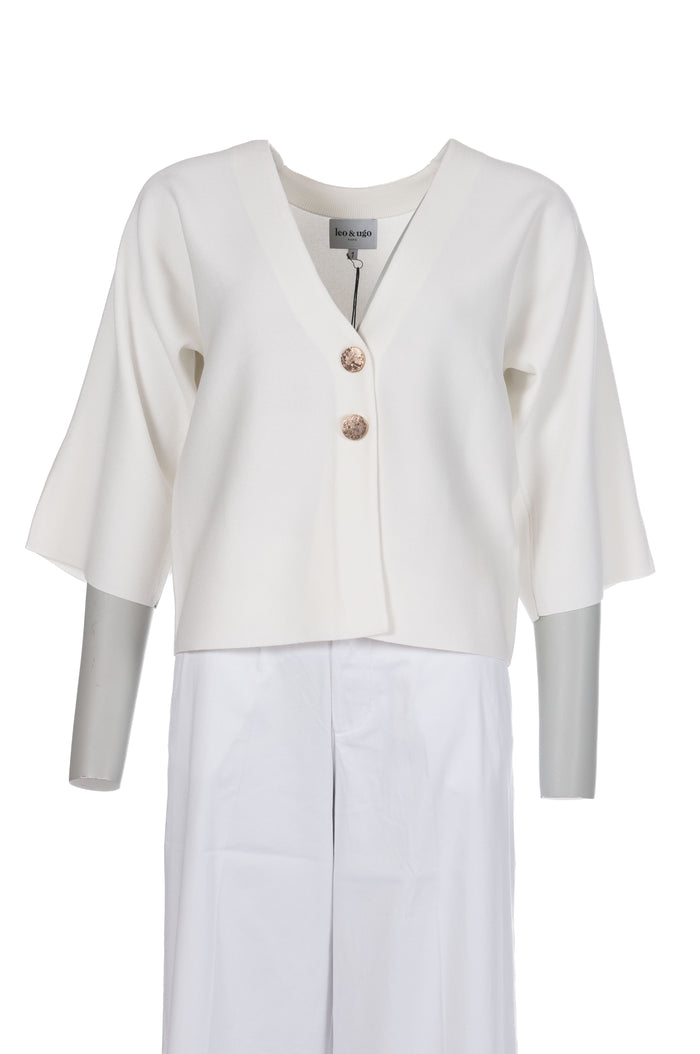 Leo&Ugo - Cardigan  - Wit