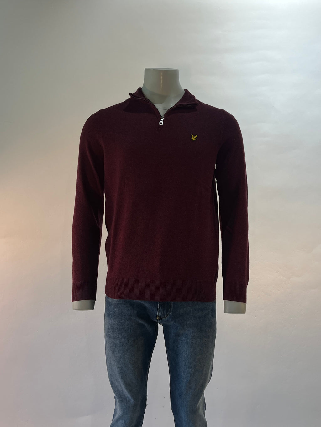 Lyle & Scott - Trui Rits - Bordeaux
