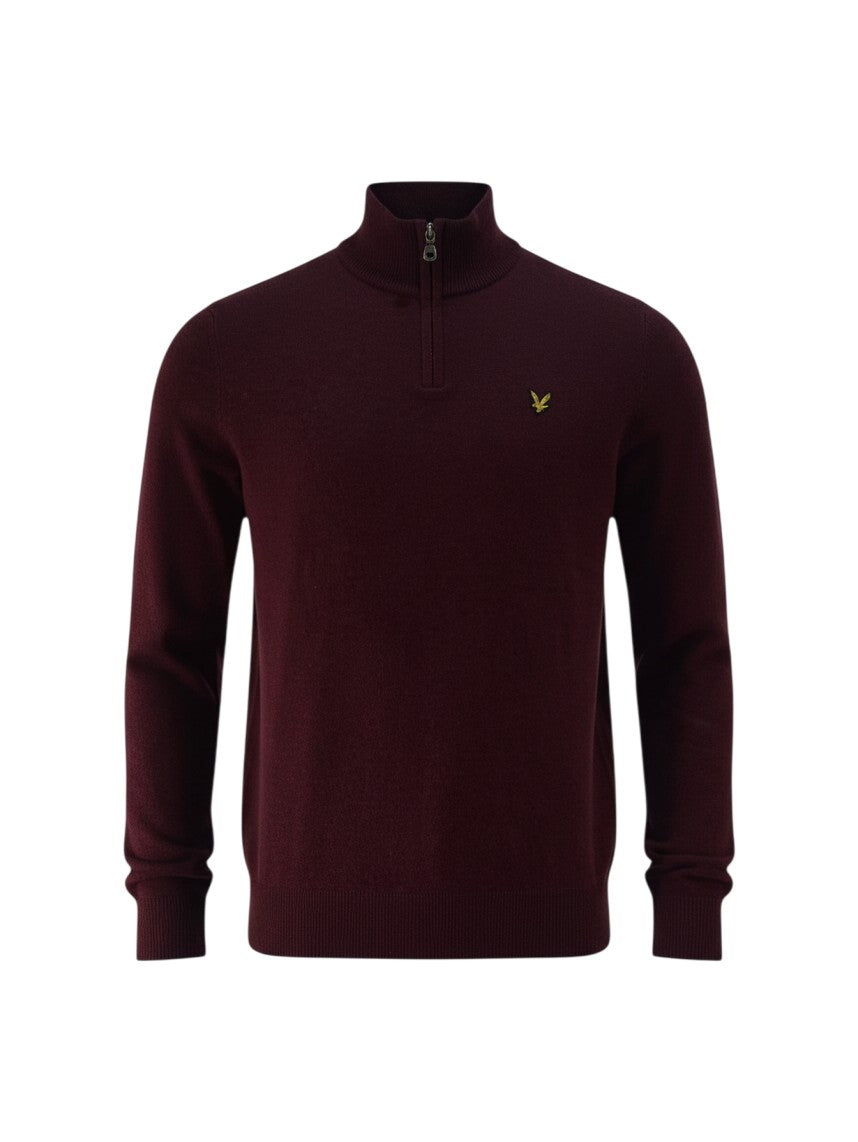 Lyle & Scott - Trui Rits - Bordeaux